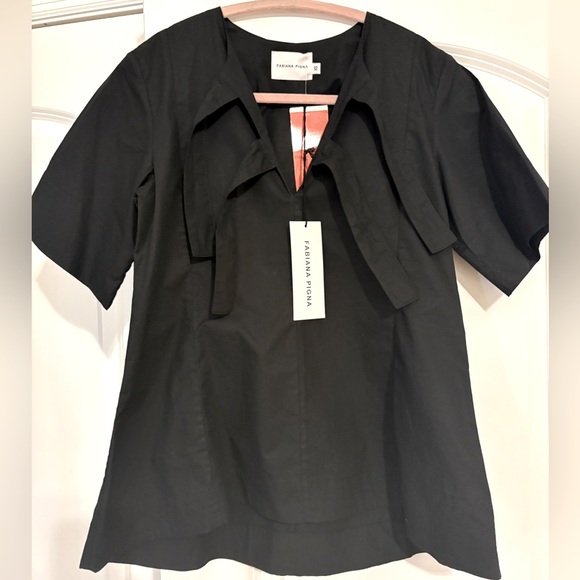 Fabiana Pigna Black Anita Blouse- Size XS